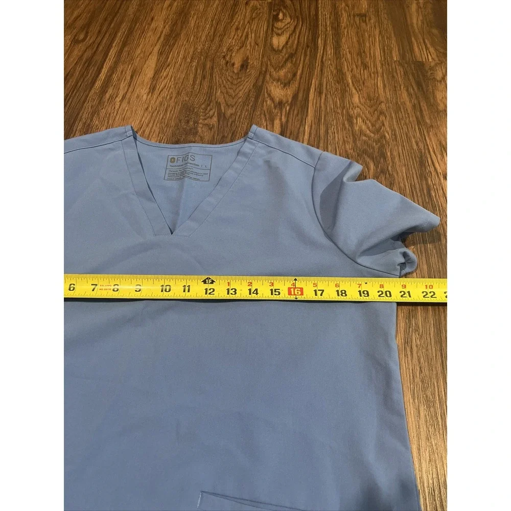 Figs Scrub  Women Color Blue Size Large Technical Collection Top